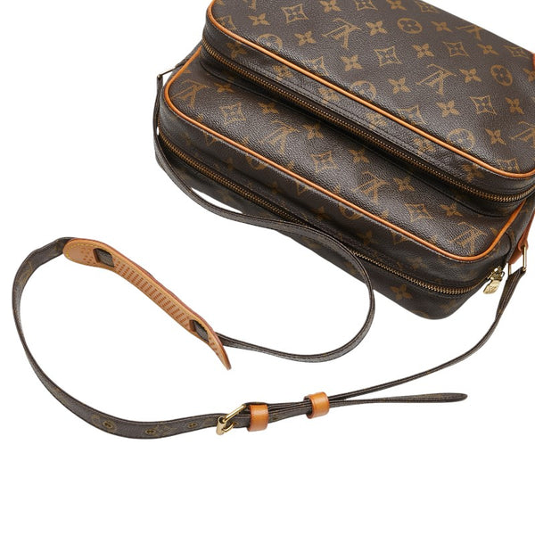 ルイ ヴィトン モノグラム ナイル 斜め掛け ショルダーバッグ M45244 ブラウン PVC レザー レディース LOUIS VUITTON 【中古】