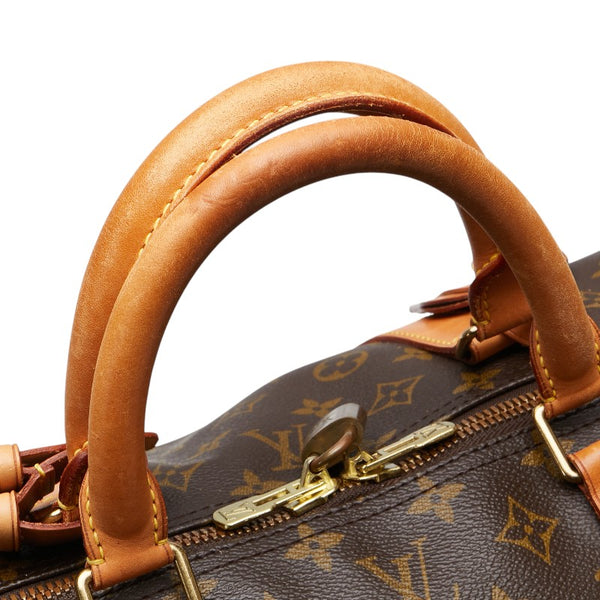 ルイ ヴィトン モノグラム キーポル60 ボストンバッグ M41422 ブラウン PVC レザー レディース LOUIS VUITTON 【中古】