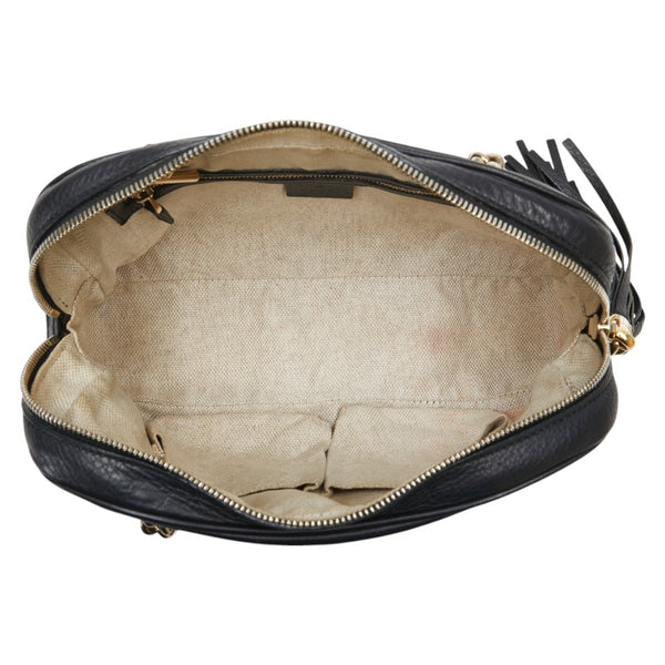 グッチ ソーホー チェーン ショルダーバッグ 308983 ブラック レザー レディース GUCCI 【中古】