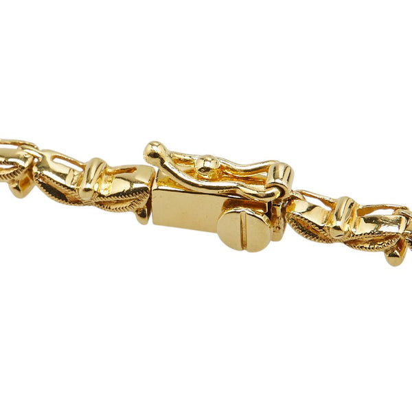 ノーブランド K18YG イエローゴールド ルビー1.95ct ダイヤモンド0.23ct ネックレス レディース no brand 【中古】