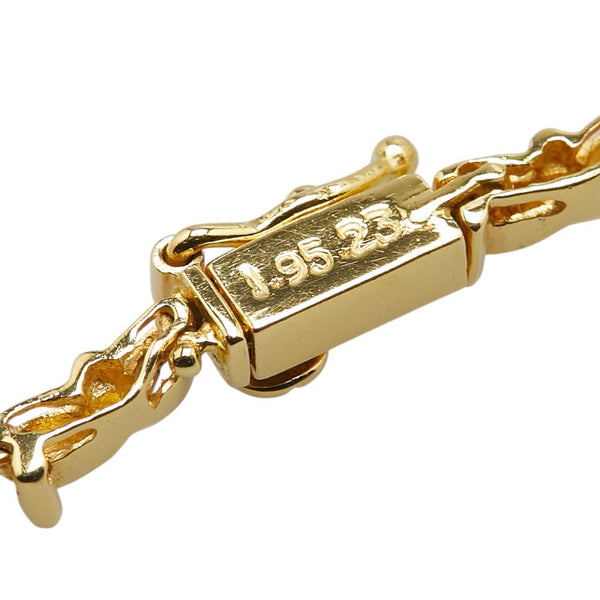 ノーブランド K18YG イエローゴールド ルビー1.95ct ダイヤモンド0.23ct ネックレス レディース no brand 【中古】
