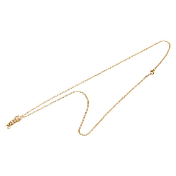 ポーラ K18YG イエローゴールド ダイヤモンド0.17ct ペンダントネックレス レディース POLA 【中古】
