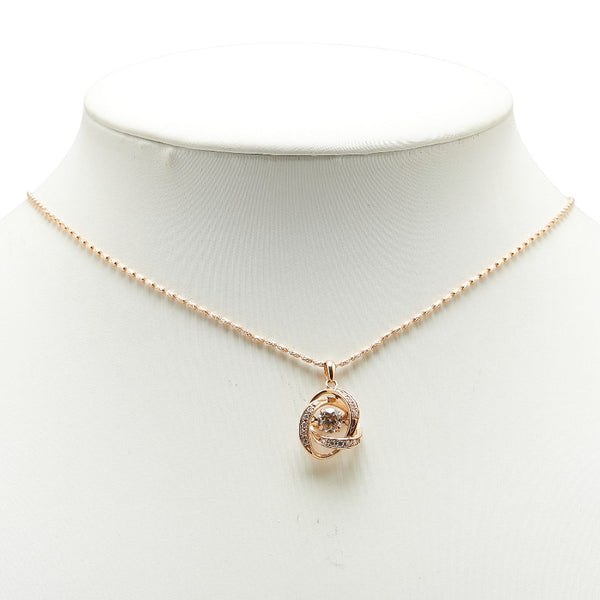 ノーブランド K18PG ピンクゴールド ダイヤモンド0.575ct ダイヤモンド0.11ct ペンダントネックレス レディース no brand 【中古】