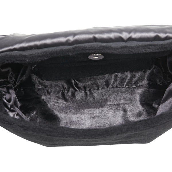 シャネル ココマーク ノベルティ 斜め掛け ショルダーバッグ ブラック ホワイト パイル エナメル レディース CHANEL 【中古】