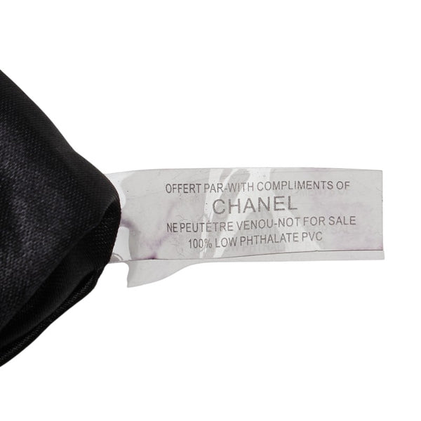 シャネル ココマーク ノベルティ 斜め掛け ショルダーバッグ ブラック ホワイト パイル エナメル レディース CHANEL 【中古】