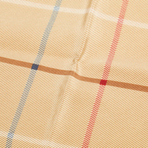 バーバリー チェック スカーフ ブラウン ベージュ マルチカラー シルク レディース BURBERRY 【中古】