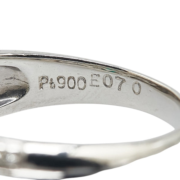 ノーブランド グリーン Pt900 プラチナ エメラルド0.70ct ダイヤ0.75ct リング 指輪 レディース no brand 14.5号 【中古】