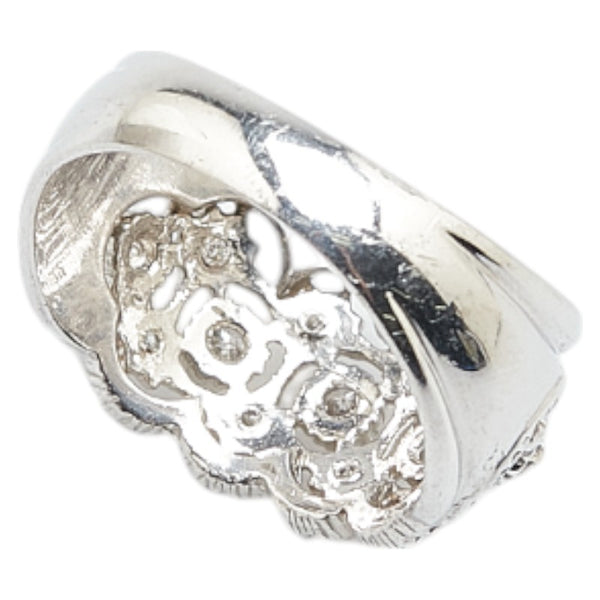 ノーブランド Pt900 プラチナ ダイヤ0.22ct レース リング 指輪 レディース no brand 11.5号 【中古】
