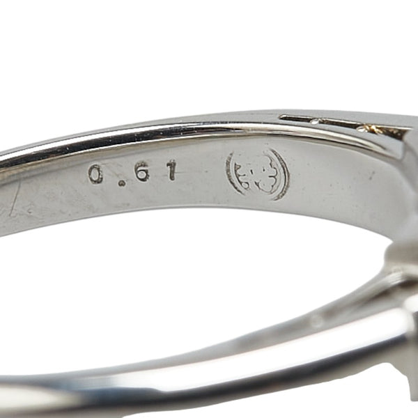 グリーン Pt プラチナ エメラルド2.90ct ダイヤ0.61ct 三越 リング 指輪 レディース 11.5号 【中古】