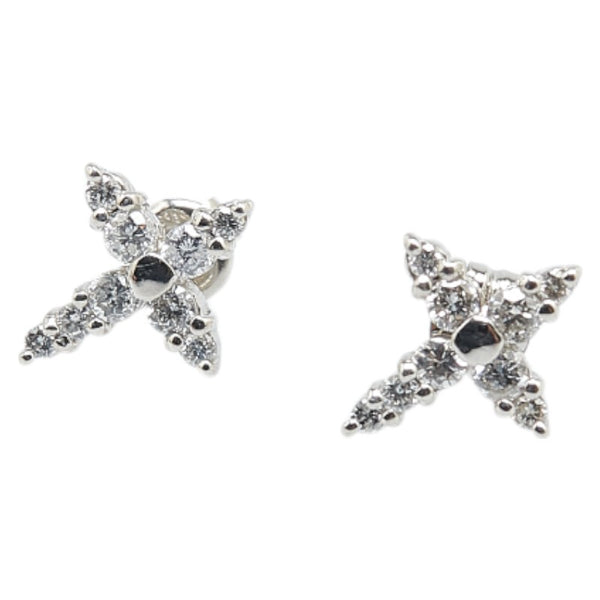 ノーブランド Pt900 プラチナ ダイヤ0.38ct スタッドピアス レディース no brand 【中古】