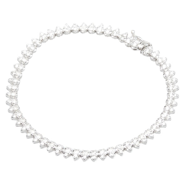 ノーブランド K18WG ホワイトゴールド ダイヤ2.00ct ブレスレット レディース no brand 【中古】