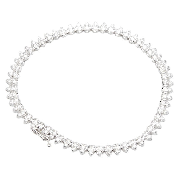 ノーブランド K18WG ホワイトゴールド ダイヤ2.00ct ブレスレット レディース no brand 【中古】