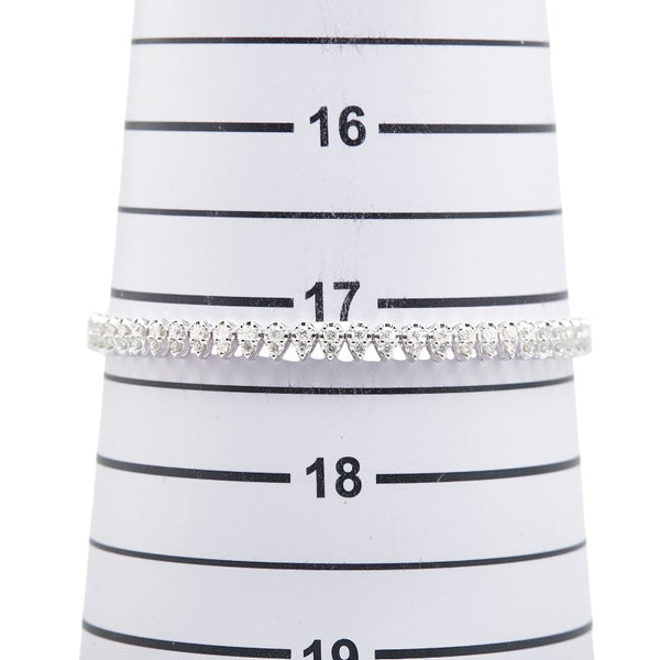 ノーブランド K18WG ホワイトゴールド ダイヤ2.00ct ブレスレット レディース no brand 【中古】