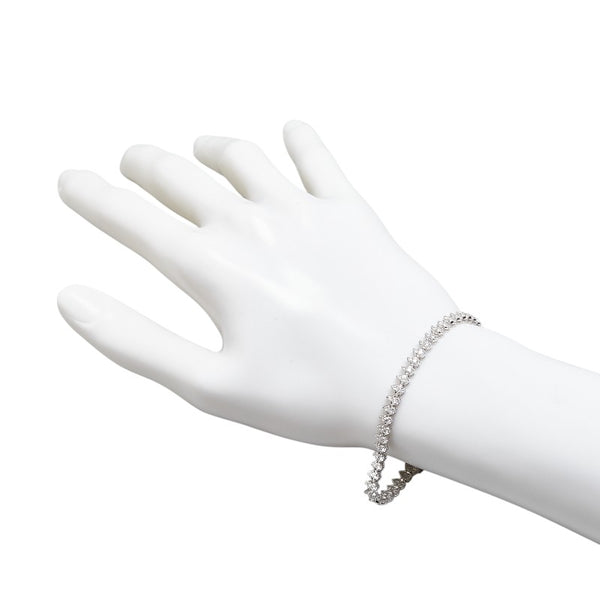 ノーブランド K18WG ホワイトゴールド ダイヤ2.00ct ブレスレット レディース no brand 【中古】