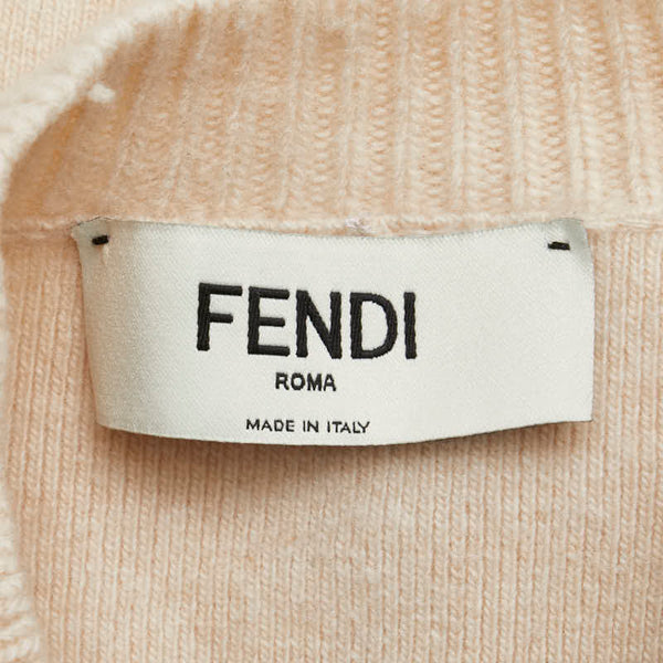 フェンディ ニット トップス サイズ：38 FZX969 ANJJ ベージュ ウール カシミヤ レディース FENDI 【中古】