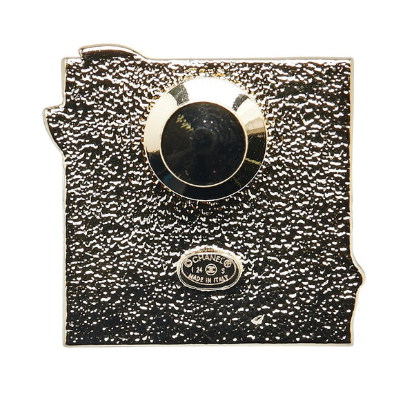 シャネル ココマーク スクエア 香水 カメリア ハート モチーフ ブローチ ゴールド メッキ レディース CHANEL 【中古】