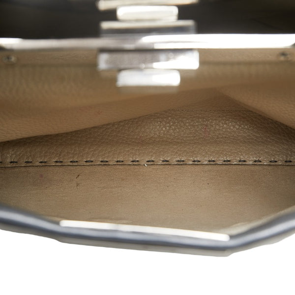 フェンディ ピーカブー レギュラー セレリア ハンドバッグ ショルダーバッグ 2WAY 8BN290 Q0J グレー レザー レディース FENDI 【中古】