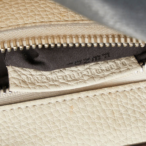 フェンディ ピーカブー レギュラー セレリア ハンドバッグ ショルダーバッグ 2WAY 8BN290 Q0J グレー レザー レディース FENDI 【中古】