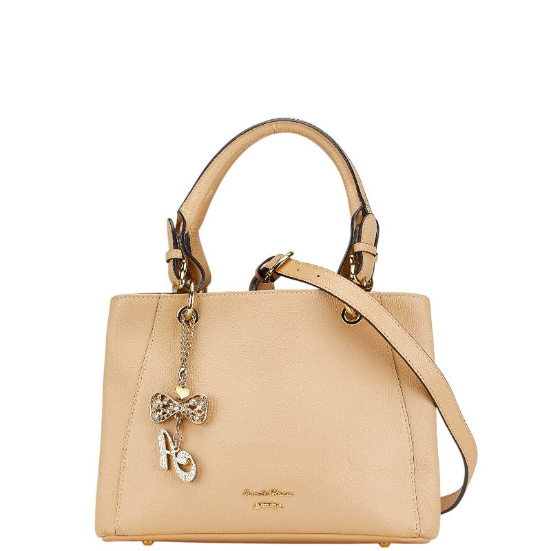 サマンサタバサ ハンドバッグ ショルダーバッグ 2WAY SA1720AW31456 ベージュ レザー レディース Samantha Thavasa 【中古】