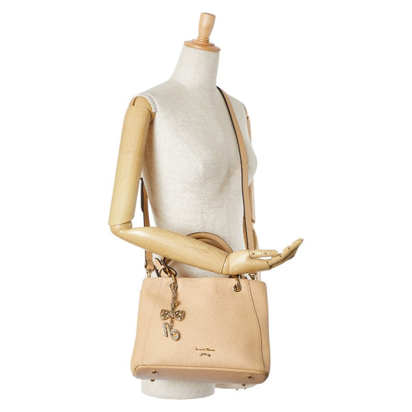 サマンサタバサ ハンドバッグ ショルダーバッグ 2WAY SA1720AW31456 ベージュ レザー レディース Samantha Thavasa 【中古】