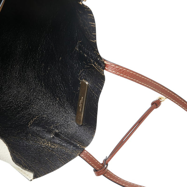 マークジェイコブス トートバッグ ショルダーバッグ M0013277-161 ベージュ ホワイト レザー レディース MARC JACOBS 【中古】