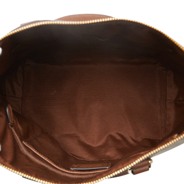 コーチ シグネチャー トートバッグ ハンドバッグ F34614 ベージュ ブラウン PVC レザー レディース COACH 【中古】