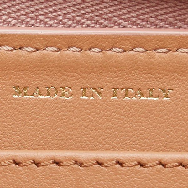 バーバリー ラウンドファスナー 長財布 ピンク レザー レディース BURBERRY 【中古】