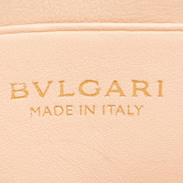 ブルガリ ブルガリブルガリ ラウンドファスナー コインケース パープル レザー レディース BVLGARI 【中古】