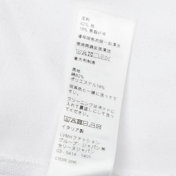 セリーヌ ロゴ刺繍 プリーツスカート サイズ:XS 2Z337233U ホワイト コットン レディース CELINE 【中古】