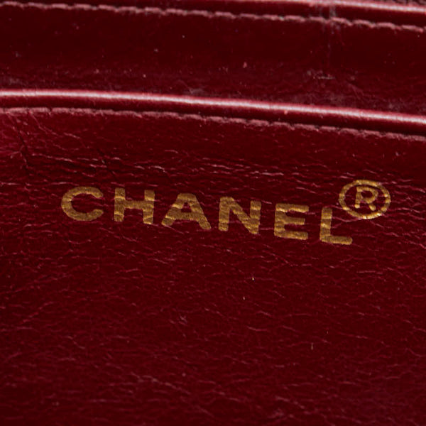 シャネル ココマーク マトラッセ30 シングルフラップ チェーンショルダーバッグ ブラック ゴールド金具 ラムスキン レディース CHANEL 【中古】