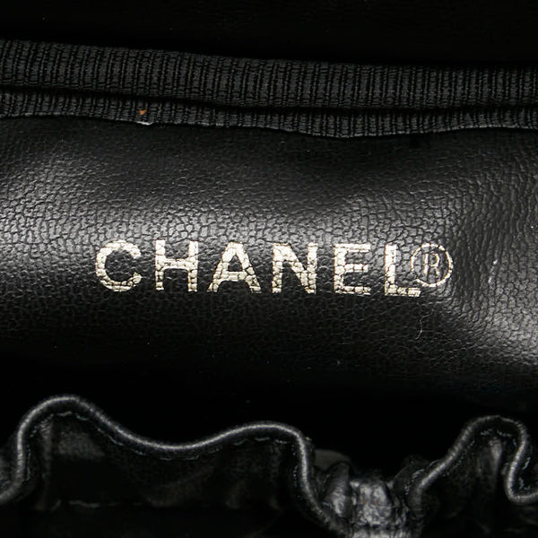 シャネル ココマーク バニティバッグ A01998 ブラック キャビアスキン レディース CHANEL 【中古】