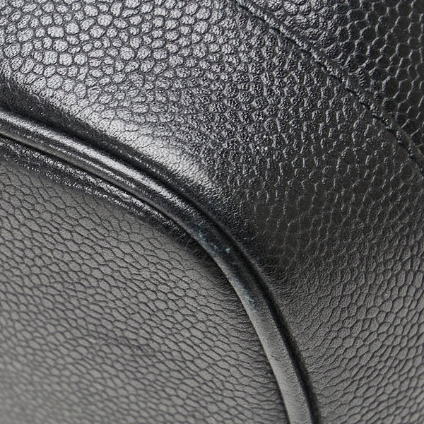 シャネル ココマーク バニティバッグ A01998 ブラック キャビアスキン レディース CHANEL 【中古】