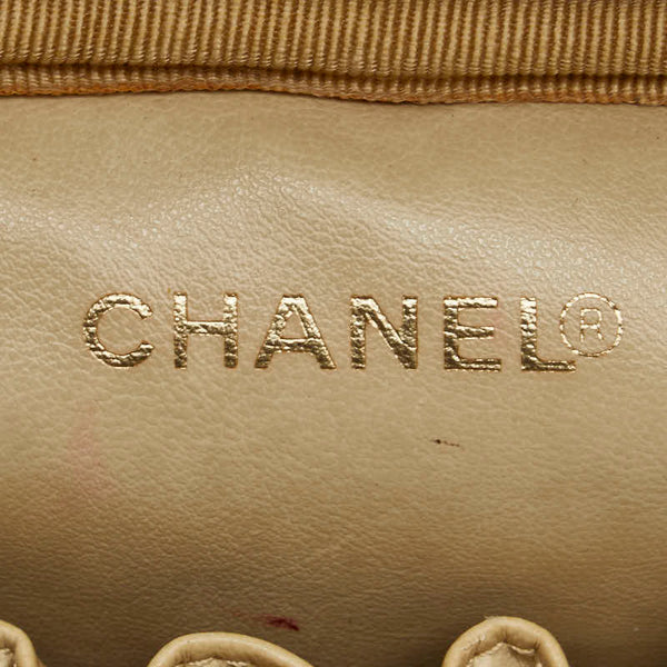 シャネル ココマーク バニティバッグ A01998 ホワイト キャビアスキン レディース CHANEL 【中古】