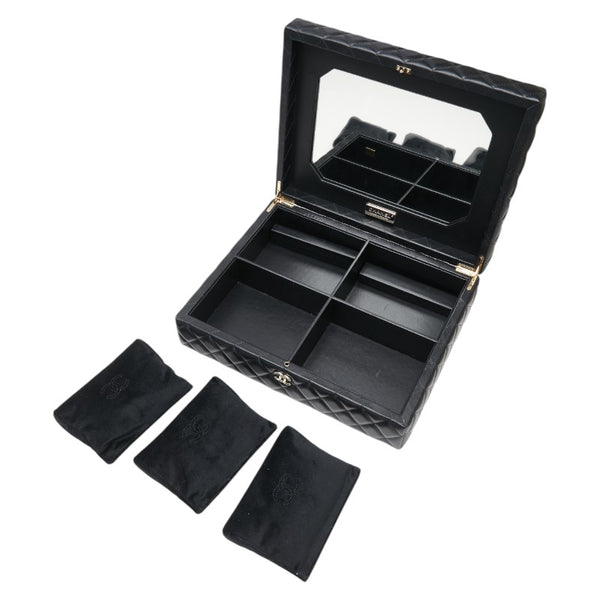 シャネル ココマーク マトラッセ サクセスストーリー アタッシュケース ミニバッグ4点セット ブラック ラムスキン レディース CHANEL 【中古】