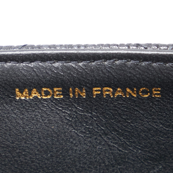 シャネル ココマーク チェーン ミニショルダーバッグ ブラック キャビアスキン レディース CHANEL 【中古】