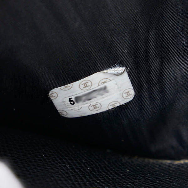 シャネル ココマーク チェーンウォレット ショルダーバッグ ブラック キャビアスキン レディース CHANEL 【中古】