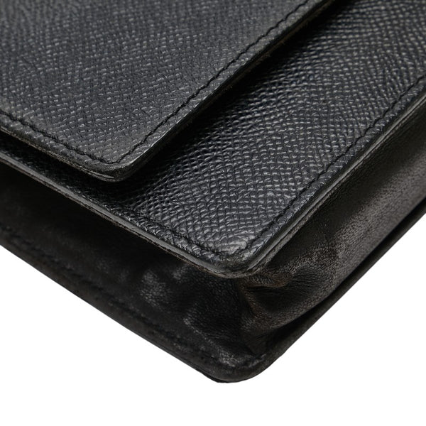 シャネル ココマーク チェーンウォレット ショルダーバッグ ブラック キャビアスキン レディース CHANEL 【中古】