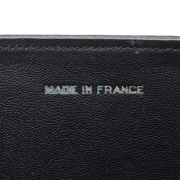 シャネル ココマーク チェーン ショルダーバッグ ブラック リザード レディース CHANEL 【中古】