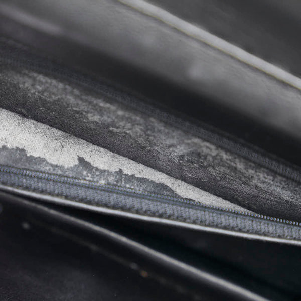 シャネル ココマーク チェーン ショルダーバッグ ブラック リザード レディース CHANEL 【中古】