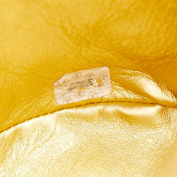 シャネル ココマーク マトラッセ リュック バックパック ゴールド ラムスキン レディース CHANEL 【中古】