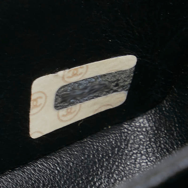 シャネル ココマーク マトラッセ チェーン ショルダーバッグ ブラック ホワイト ラムスキン レディース CHANEL 【中古】