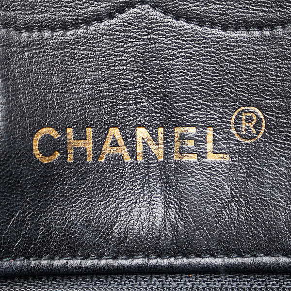 シャネル デカココマーク ビコローレ チェーン ショルダーバッグ ブラック ラムスキン レディース CHANEL 【中古】