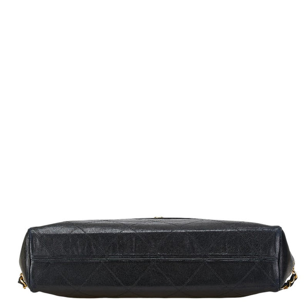 シャネル デカココマーク ビコローレ チェーン ショルダーバッグ ブラック ラムスキン レディース CHANEL 【中古】