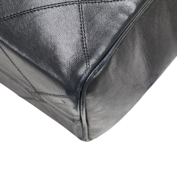 シャネル デカココマーク ビコローレ チェーン ショルダーバッグ ブラック ラムスキン レディース CHANEL 【中古】