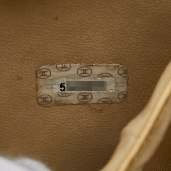 シャネル ココマーク バニティバッグ イエロー キャビアスキン レディース CHANEL 【中古】