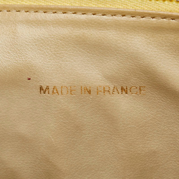 シャネル ココマーク バニティバッグ イエロー キャビアスキン レディース CHANEL 【中古】