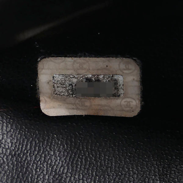 シャネル ココマーク チェーン ショルダーバッグ ブラック ラムスキン レディース CHANEL 【中古】