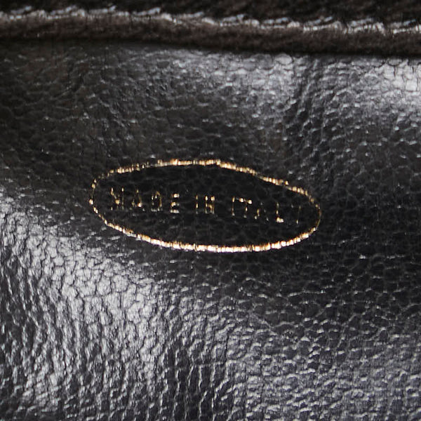 シャネル ココマーク チェーン ショルダーバッグ ブラック ラムスキン レディース CHANEL 【中古】