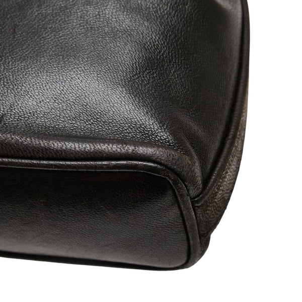 シャネル ココマーク チェーン ショルダーバッグ ブラック ラムスキン レディース CHANEL 【中古】