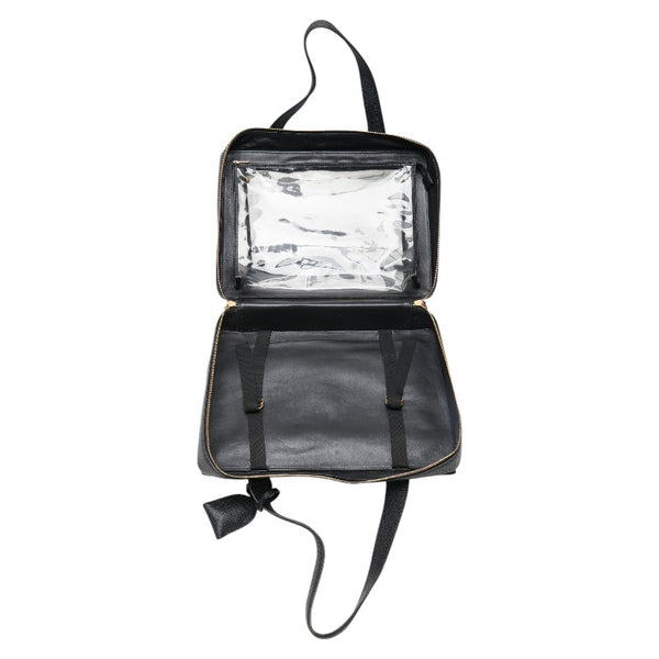 シャネル ココマーク ビジネスバッグ ブリーフケース ブラック キャビアスキン メンズ CHANEL 【中古】